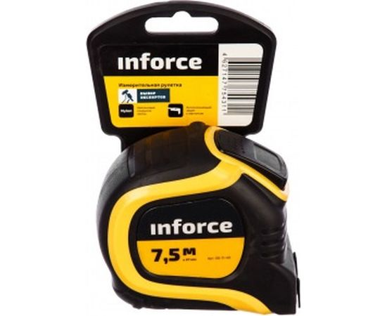 Измерительная рулетка с нейлоновым ярким покрытием и магнитным зацепом 7.5x27мм Inforce 06-11-49 – изображение 6