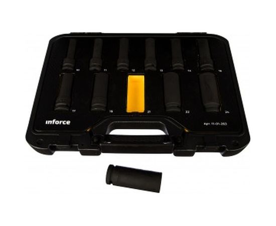 Набор торцевых ударных удлиненных головок (1/2"; 10-24 мм) Inforce 11-01-263 – изображение 8