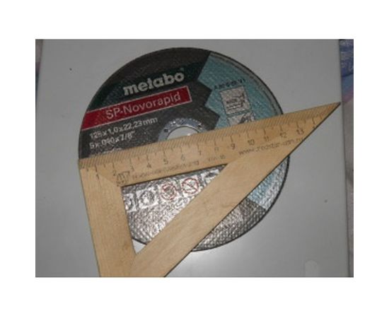 Круг отрезной по нержавеющей стали SP-Novorapid (125x1x22.23 мм) Metabo 617162000 – изображение 2