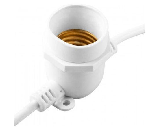 Гирлянда FERON 230V 20 E27 белый, шаг 50cm, IP 65, 13м +3м шнур, CL50-13 29886 – изображение 2