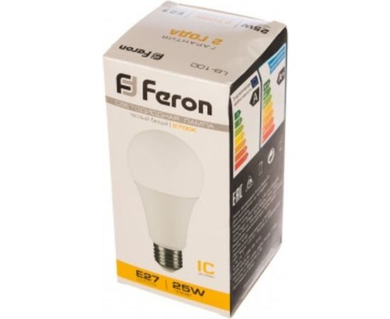 Светодиодная лампа FERON 25W 230V E27 2700K, LB-100 25790 – изображение 2