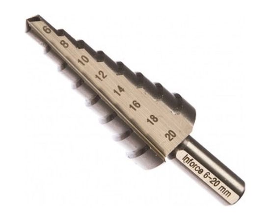 Сверло ступенчатое (6-20 мм; M42) Inforce 11-01-491 – изображение 2