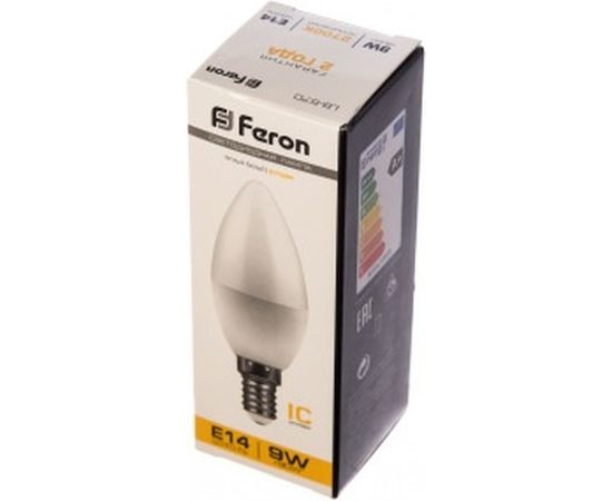 Светодиодная лампа FERON 9W 230V E14 2700K, LB-570 25798 – изображение 2