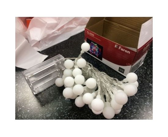 Гирлянда FERON 4.5V 40 LED мульти, 2.56W, 42mA, длина 4 м, батарейки 3*ААА, IP20, шнур 0,5 м 0.12мм, 26763 – изображение 2