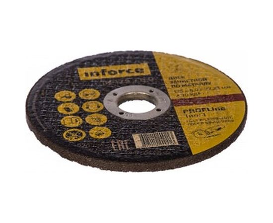 Диск шлифовальный прямой по металлу (125х22х6 мм) Inforce 11-01-108 – изображение 2