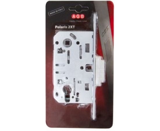 Замок AGB межк. магнит. под цил. MEDIANA POLARIS B06103.50.91.567 с отв. планк B02402.05 белый 40711 – изображение 2