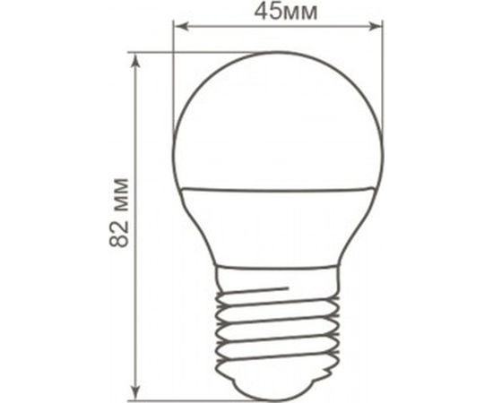 Светодиодная лампа - шарик E27 5W 2700K FERON LB-38 25404 – изображение 2