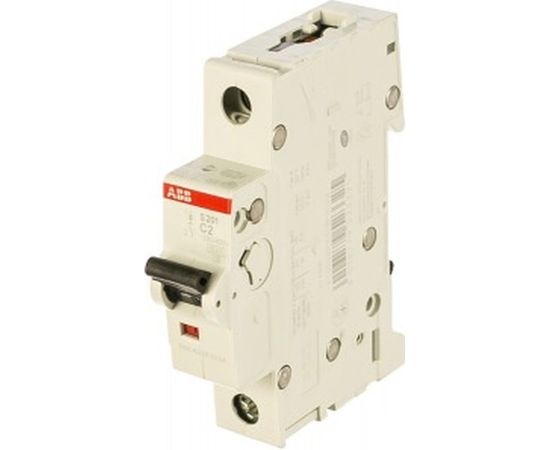 Автоматический однополюсный выключатель ABB 2А С S201 6кА 2CDS251001R0024 – изображение 2