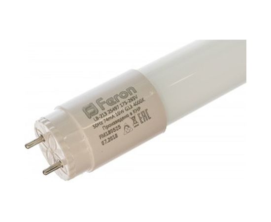 Светодиодная лампа FERON 56LED10W 230V G13 4000K, LB-213 25497 – изображение 2