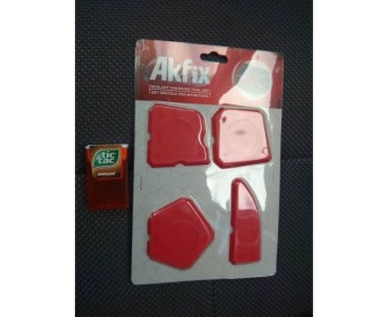 Набор шпателей для выравнивания и затирки герметиков  4 шт. Akfix YBM4 – изображение 2