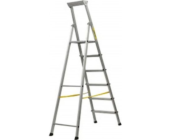 Алюминиевая стремянка с алюминиевым лотком Inforce 6 ступеней СП-01-06 – изображение 2