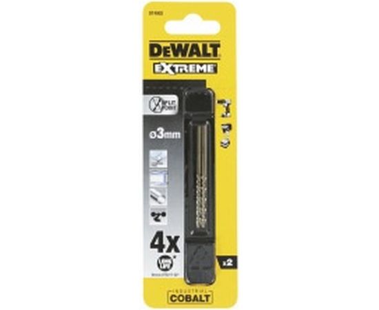 Сверло по металлу 2 шт. COBALT 5% (3х61х33 мм) Dewalt DT4902 – изображение 2