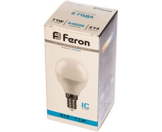 Светодиодная лампа FERON 11W 230V E14 6400K, LB-750 25948 – изображение 2