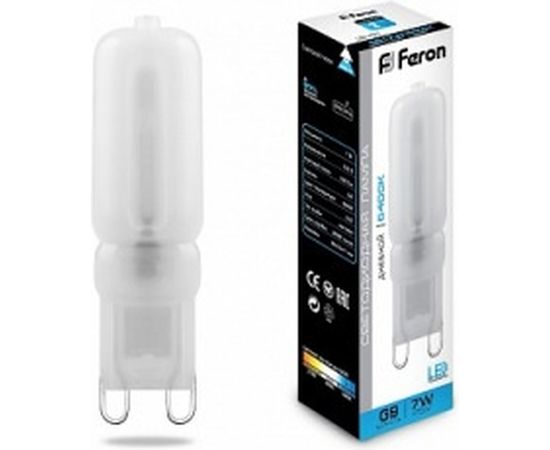 Светодиодная лампа FERON  7W 230V G9 6400K, LB-431 25757 – изображение 2
