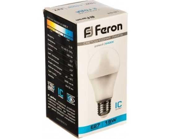 Светодиодная лампа Шар E27 15W 6400K Feron LB-94 25630 – изображение 2