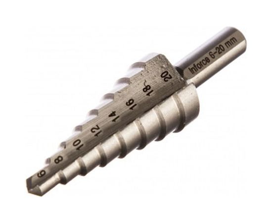 Сверло ступенчатое (6-20 мм; M42) Inforce 11-01-491 – изображение 3