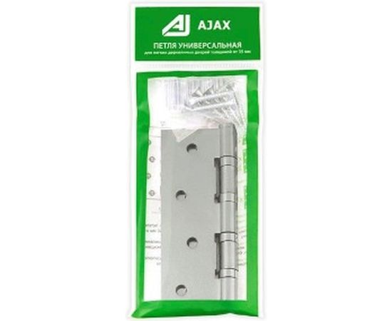 Универсальная петля AJAX 4B/P 100x70x2 SN мат. никель, пакет 38121 – изображение 3