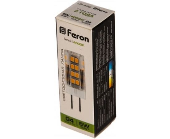Светодиодная лампа FERON LB-432 5W 230V G4 4000K 25861 – изображение 3