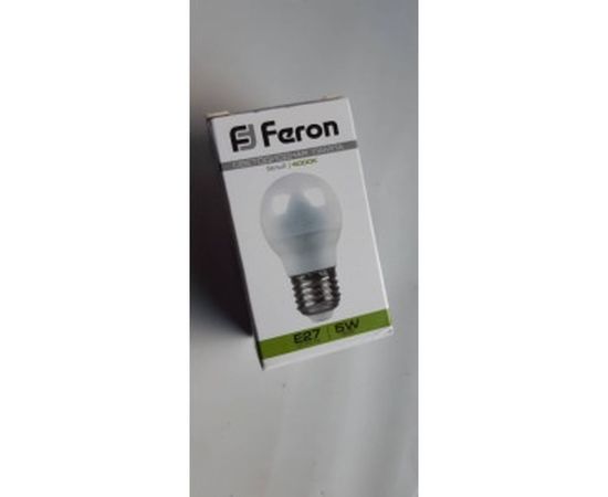 Светодиодная лампа - шарик E27 5W 4000K FERON LB-38 25405 – изображение 3