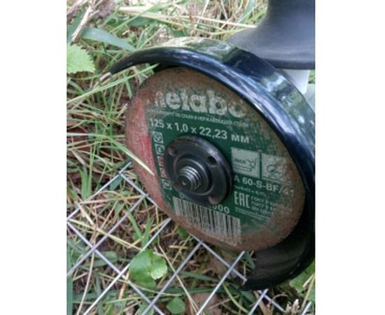 Круг отрезной по нержавеющей стали SP-Novorapid (125x1x22.23 мм) Metabo 617162000 – изображение 3