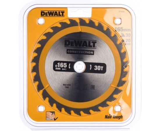 Пильный диск CONSTRUCT (165х20 мм; 30 ATB) Dewalt DT1935 – изображение 3