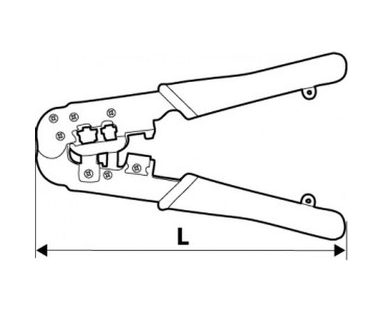 Клещи для обжима телефонных наконечников TOPEX 6P, 8P 32D408 – изображение 3