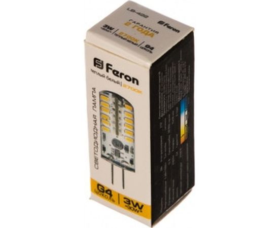 Светодиодная лампа FERON 3W 12V G4 2700K, LB-422 25531 – изображение 3