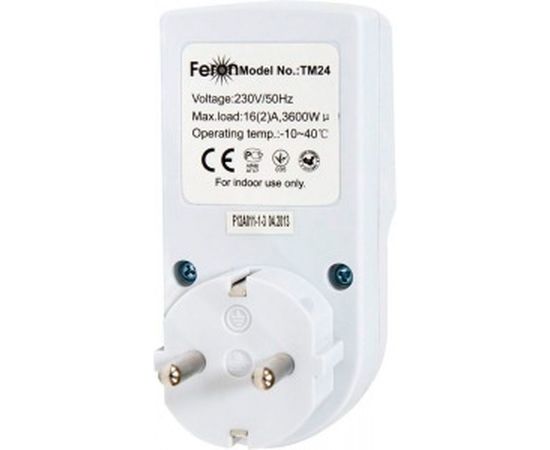 Розетка с таймером, недельная электронная, мощность 3500W/16A Feron TM24 23257 – изображение 3