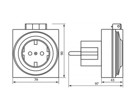 Розетка с таймером, суточная, мощность 3500W/16A IP44 Feron TM31/61924 23204 – изображение 4