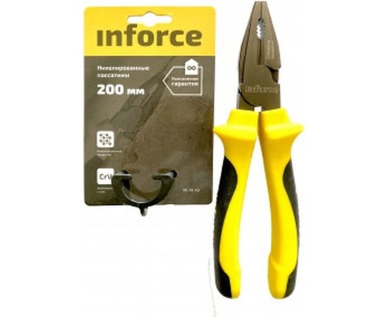 Никелированные пассатижи Inforce 200мм 06-18-43 – изображение 4