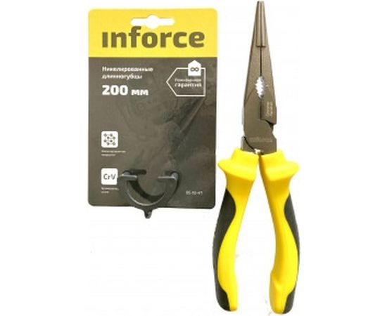 Никелированные длинногубцы Inforce 200мм 06-18-47 – изображение 4