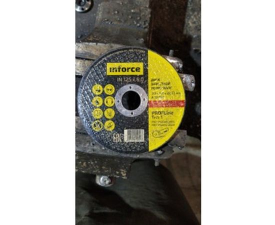 Диск шлифовальный прямой по металлу (125х22х6 мм) Inforce 11-01-108 – изображение 4