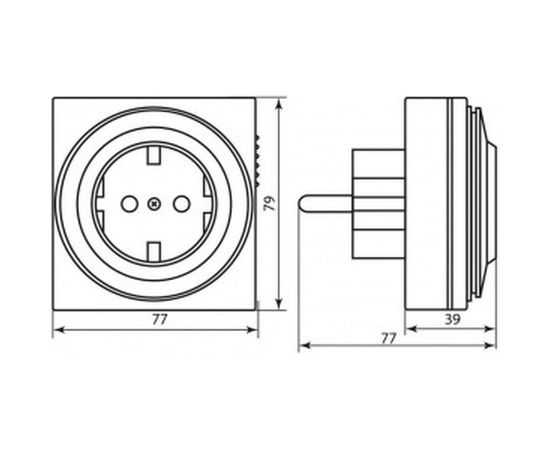 Суточная розетка с таймером 500W/16A, 230V FERON ТМ 32 61923 – изображение 4