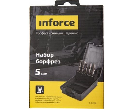 Набор бор-фрез 5 шт Inforce 11-01-332 – изображение 5