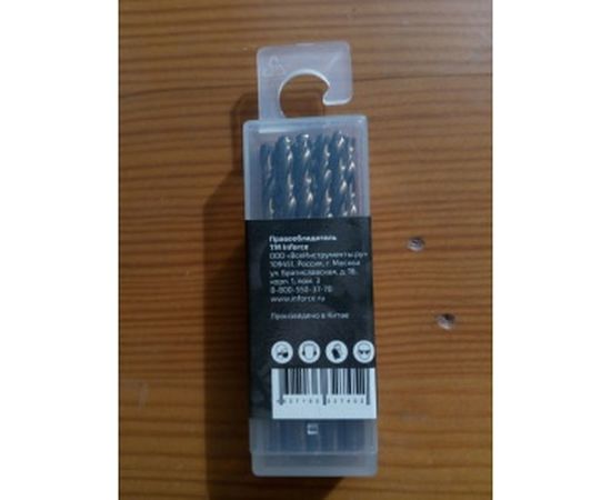 Сверло по металлу HSS-CO (10 шт/уп; 3.5x70x39 мм) Inforce 11-01-443 – изображение 6