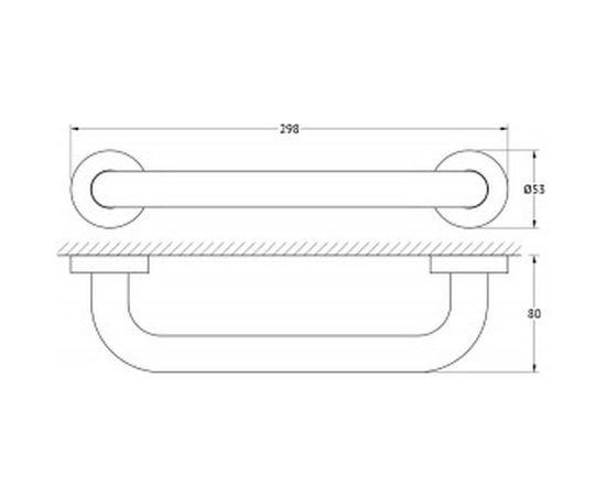 Поручень Artwelle диаметр 25 mm/30 cm хром HAR 042 – изображение 2
