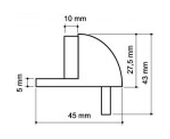 Дверной напольный упор ARMADILLO DH003ZA SN Мат. никель 15102 – изображение 2