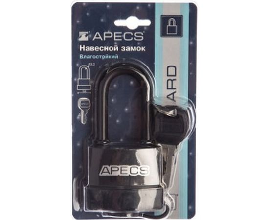 Висячий замок APECS PDR-50-55-L 16260 – изображение 2