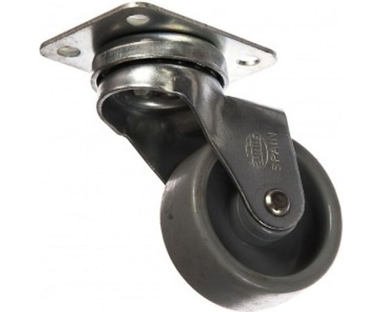 Колесо мод.2500 (40 мм; поворотная площадка 46х36 мм; без тормоза; серое) Amig 6716 – изображение 2