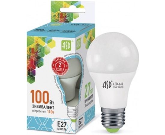 Светодиодная лампа ASD LED-A60-standard 11Вт 230В Е27 4000К 990Лм 4690612001715 – изображение 2