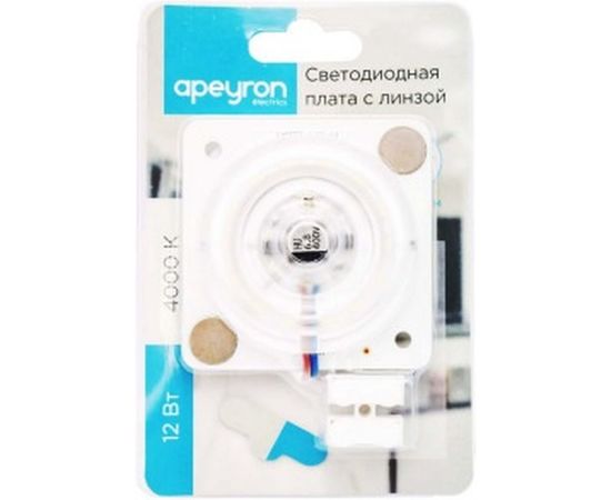 Светодиодная плата Apeyron 220В, 12Вт, прямоугольная с линзой, без пульсации, ДН 02-13 – изображение 2