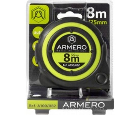 Рулетка с автоблокировкой Armero 8 м/25 мм AI00-082/A100/082 – изображение 2