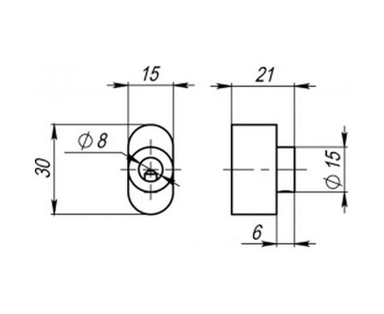 Вертушка на цилиндр ARMADILLO CB-S-CP-8 хром 20003 – изображение 2