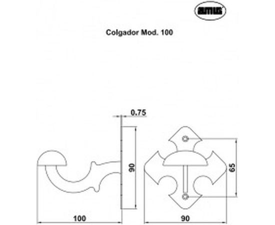 Крючок Amig мод.100 сolgador 6427 – изображение 2