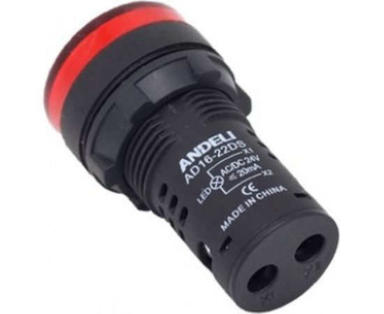 Лампа ANDELI AD16-22DS LED матрица d22мм красный 220В AC ADL10-143 – изображение 2