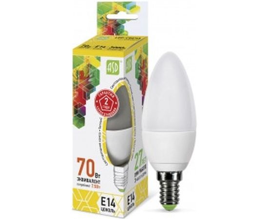 Светодиодная лампа ASD LED-СВЕЧА-standard 7.5Вт 230В Е14 3000К 675Лм 4690612003924 – изображение 2