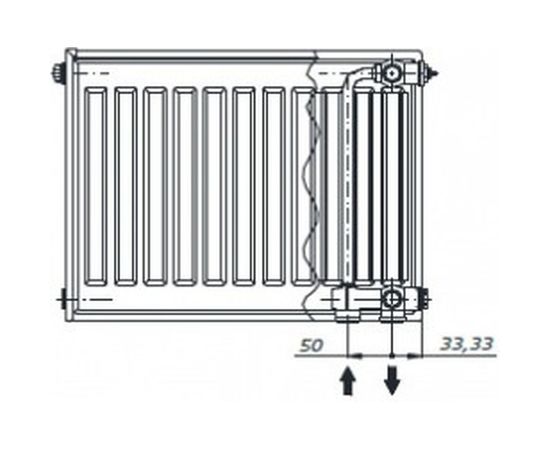 Радиатор AXIS Ventil 22 500х800 – изображение 2