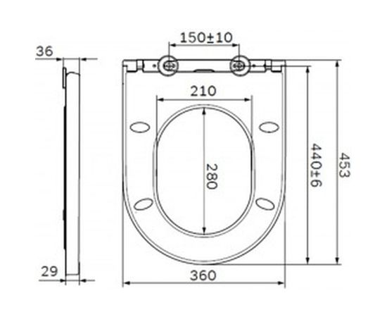 Сиденье для унитаза AM.PM Spirit V2.0 slim wrap-over, микролифт C707858WH – изображение 2