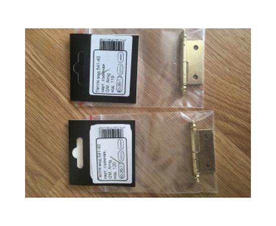 Петля Amig мод. 541-40 карточная, съем.прав. латунир 120 – изображение 3