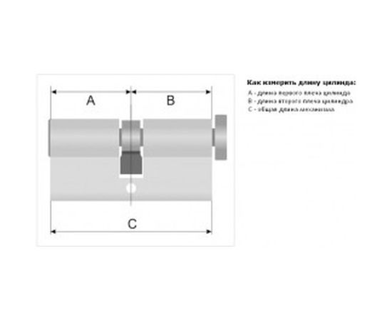 Цилиндровый механизм Avers ZM-60-C-CR 00021642 – изображение 3